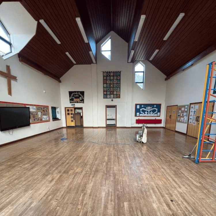 School Hall Floor Renovation in Somerset TFS Case Study