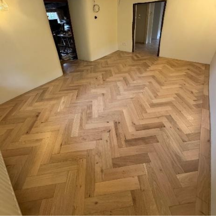 Herringbone Parquet Floor Installation Devon
