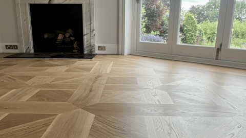 Wood floor installation