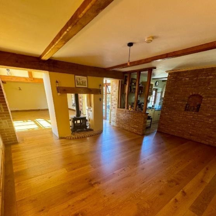 completed oak floor installation chard