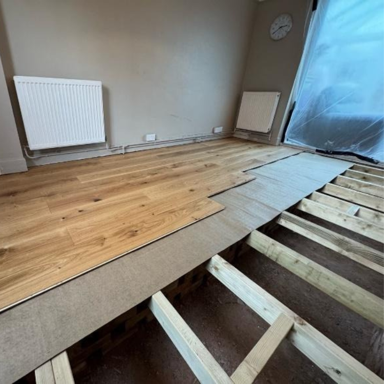 engineered oak floor installation suspended floor