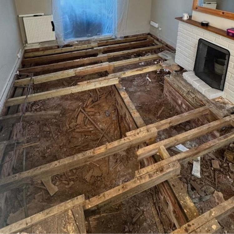 rotten floorboards