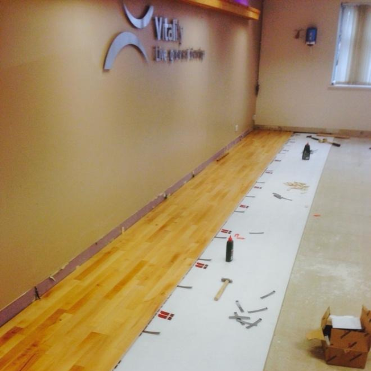 Commercial Gym Studio Flooring Installation Dorset