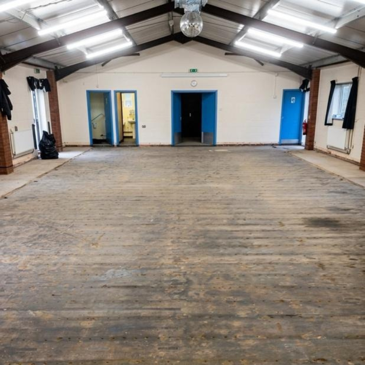 Preparing Village Hall Floor for Installation Somerset