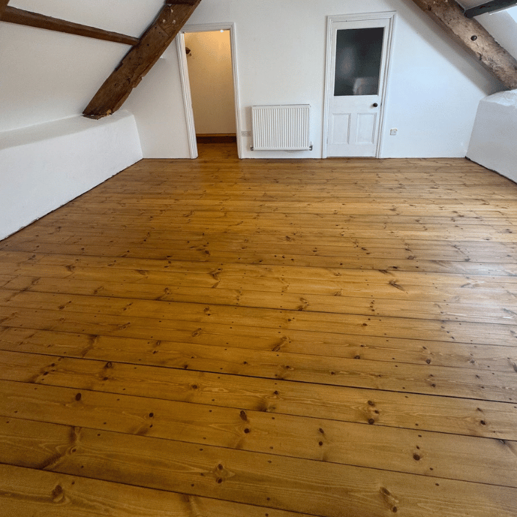 After Completed Professional Oak Floorboard Sanding