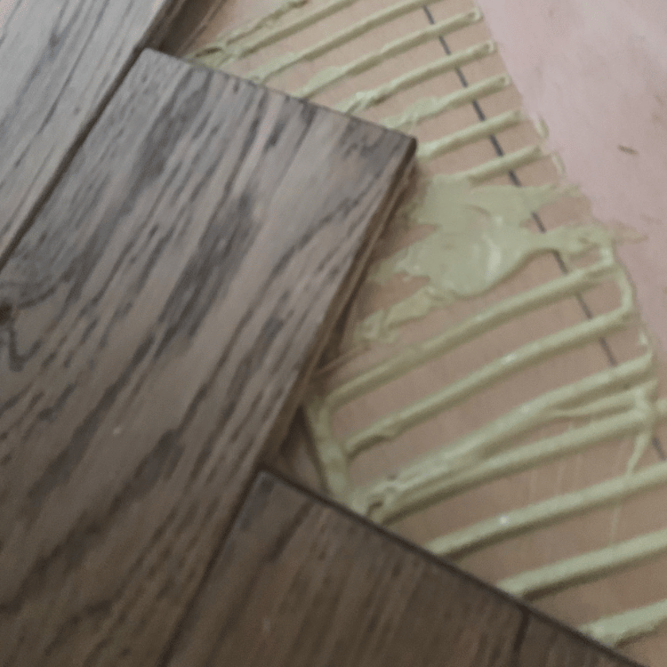 Installing Herringbone Parquet Floor