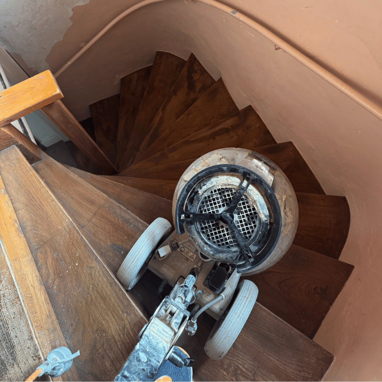 Sanding in an attic