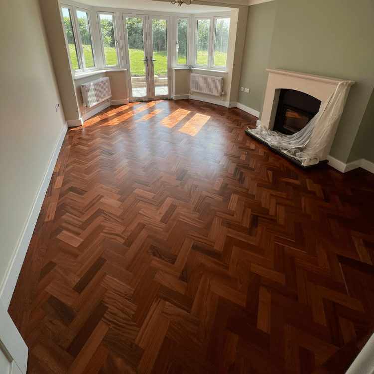 Parquet floor restoration service somerset