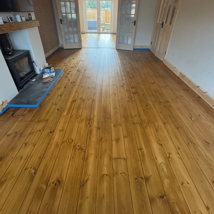 Pine Floorboard Wood Flooring Restoration Home Somerset